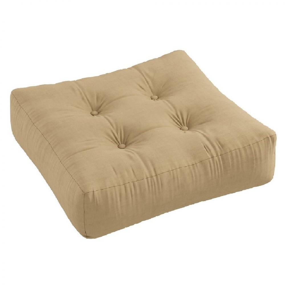 Pouf futon standard MORE POUF coloris beige blé